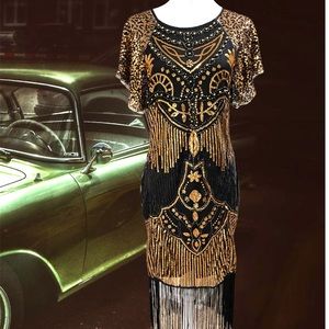 Great Gatsby 1920s Flapper Dress size L